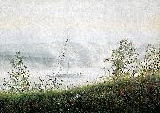 Caspar David Friedrich Elbschiff im Fruhnebel Sweden oil painting artist